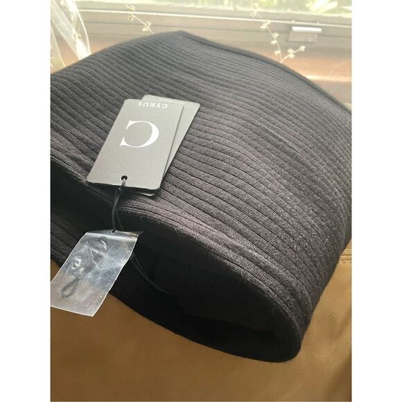 NWT CYRUS Corduroy  Black Flare Pants S - Picture 7 of 7